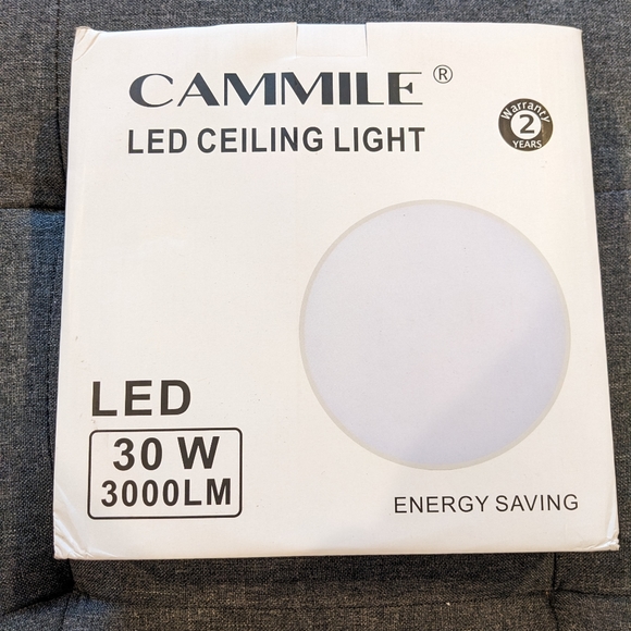 30W LED Ceiling Light, 8.4in Flush Mount Light Fixture, Surface Mounted Ceiling - Picture 2 of 4